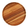 MegaChef 12 Inch Acacia Wood Lazy Susan Tray - 3 of 4