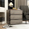Famapy Modern 3 Drawers Dresser Chest: Sleek Design, Ample Storage–Ideal for Home - 3 of 4