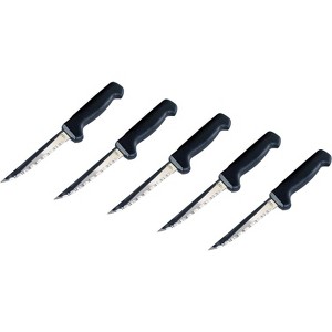 Kitchen + Home Steak Knives - Stainless Steel Serrated Steak Knife - 6 Pack - 1 of 4