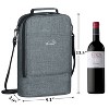 Tirrinia Insulated 2 Bottle Wine Gift Bag, Wine Lovers Must Haves - 4 of 4
