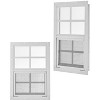 1 Pack Aluminum Shed Windows, Flush Mount Sliding Window with Tempered Glass and Screen for Ventilation in Shed, Chicken Coop, Playhouse - 2 of 4
