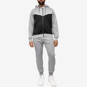 Cultura Men's Zip Up Hoodie Track Suit In Heather Charcoal Size Large ...