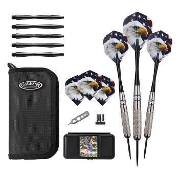 Fat Cat Support Our Troops Dart Set and Deluxe Nylon Dart Case - Black
