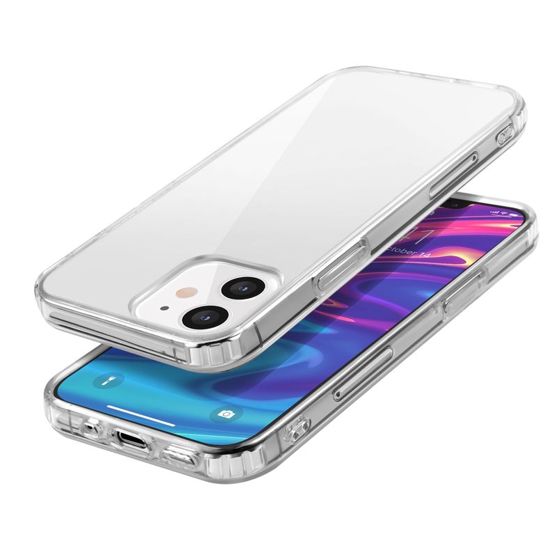Insten Hybrid Hard PC Back with Shockproof Soft TPU Bumper Crystal Case Cover Compatible with Apple iPhone, 5 of 10