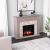 Torlington Marble Tiled Electric Fireplace - SEI - 3 of 4