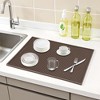 REGALWOVEN Silicone Dish Drying Mat for Kitchen Counter, Heat Resistant Silicone Mat 1 Pc - 2 of 4