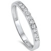 Pompeii3 1/4ct Diamond Stackable Wedding Ring 14K White Gold - 2 of 4