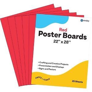 Poster Board Lightweight Craft Backing Boards for Presentations Office Sign Blank Painting Board Smooth Surface Poster Sheets for School - 1 of 4