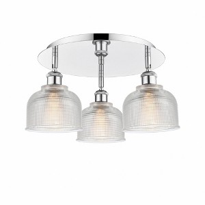 Dayton - 3 Light Flush Mount In Industrial Style-9 Inches Tall and 17.25 Inches Wide - 1 of 1