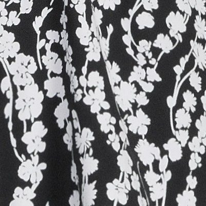 black/white vine floral
