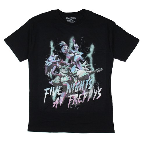 Seven Times Six Five Nights At Freddy's Men's Glow In The Dark Lightning Short Sleeve T-Shirt - image 1 of 3