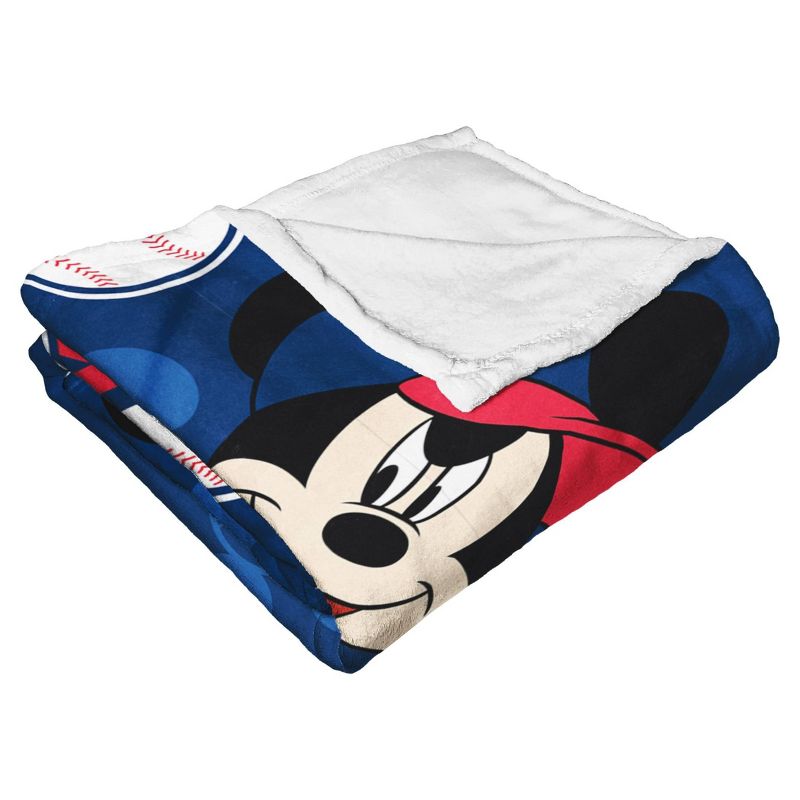 MLB Cleveland Guardians Mickey Silk Touch Throw Blanket and Hugger, 3 of 4