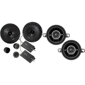 Kicker 46CSS674 CS-Series CSS67 6.75-Inch (165mm) Component System with .75-inch tweeters w/ 43DSC3504 3.5" Coaxial Bundle - 1 of 4
