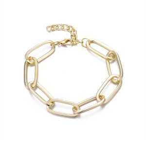 Adornia Gold Plated Chunky Paperclip Chain Bracelet - 1 of 4