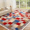 COZONY Washable Modern Abstract Checkered Low Pile Area Rug for Living Room Bedroom Dining Room - 4 of 4
