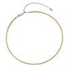 Black Bow Jewelry 2.5mm 14k Two Tone Gold Reversible Omega Chain Necklace, 16-20 Inch - 4 of 4
