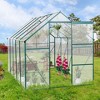 NicBex 6*10ft Polycarbonate Greenhouse with UV ProtectionLarge Walk-in Storage Shed with Adjustable Vent Window and Lockable Hinged Door - 2 of 4