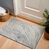 World Rug Gallery Marble Swirl Distressed Area Rug - Low-Pile Rug for Living Room, Bedroom, or Play Area - Easy to Clean, Kid & Pet Friendly, Durable - 2 of 4