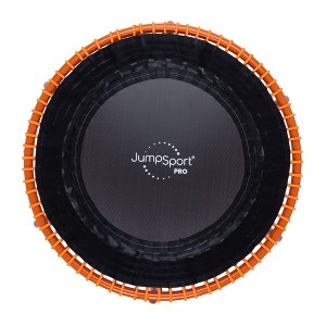 JumpSport 350 PRO Fitness Trampoline, Cardio Workout, No-Tip Arched Legs Home Gym Equipment with Adjustable Bungees & 60 Day Trial Video, 39", Orange - 1 of 4