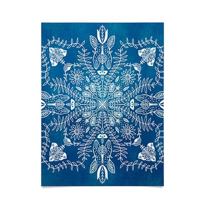 Sunshinecanteen Flores Cyan 18" x 24" Poster - Society6