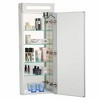 Fine Fixtures Bathroom Medicine Cabinet, Aluminum, Recessed/Surface Mount, Mirrored Interior w/LED - 3 of 4