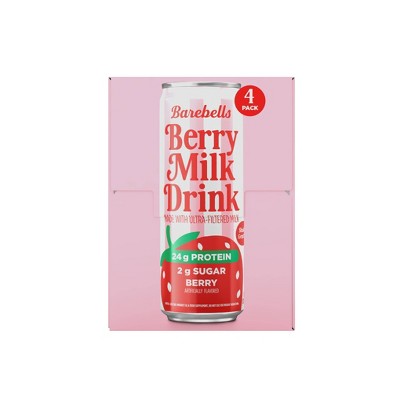 Barebells Berry Milk Sports Drink - 4pk/11 fl oz