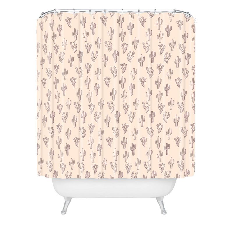 Dash and Ash Somber Mauve Shower Curtain Pink - Deny Designs, 1 of 7