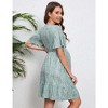 LXT-Maternity Dresses Casual Flared A Line Swing Ruffle Midi Dress - 4 of 4