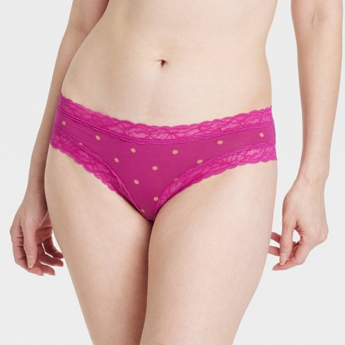 Lace pink panties discount