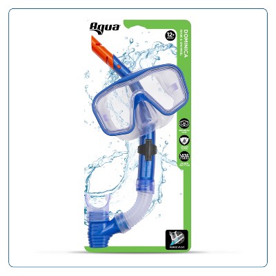 Aqua Leisure DOMINICA Adult Snorkel Mask Combo - Blue_3