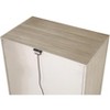 Light Gray Finish 3-Drawers Nightstand with Charging Port Modern Style Bedroom Furniture 1pc Bedside Table - 4 of 4