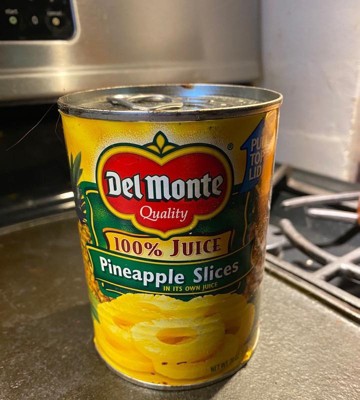 Del Monte Pineapple Slices In 100% Juice 20oz : Target