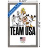 Trends International Looney Tunes x Team USA - Portrait Framed Wall Poster Prints - 3 of 4