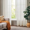 Deconovo Textured Faux Linen Sheer Curtains 2 Panels OEKO-Certified - 2 of 4