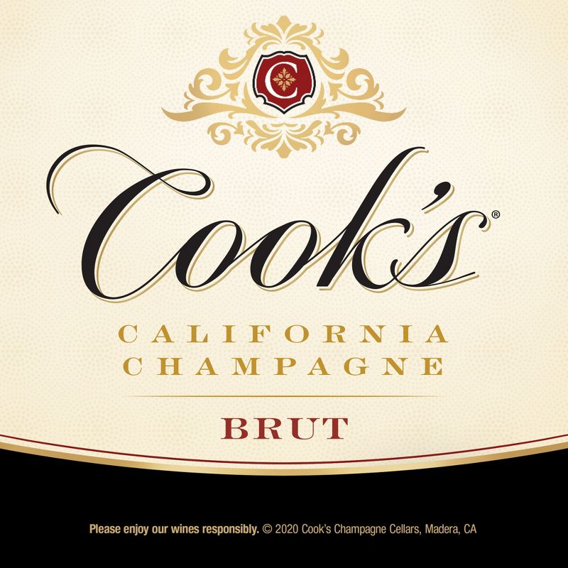 Cook&#39;s California Champagne Brut White Sparkling Wine - 1.5L Bottle, 6 of 10