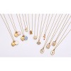 Tiny Tags 14K Gold Ion Plated "Boy Mama" Heart with Blue Swirl Enamel Double Heart Pendant Necklace - Gold/Blue - 4 of 4