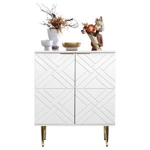 1SET Grade Particle Board Cabinet - 15Mm Thickness Particle Board, 3Mm Density Board, Melamine Finish with Two Magnetic Door Catches, Dining Cabinet - 1 of 4
