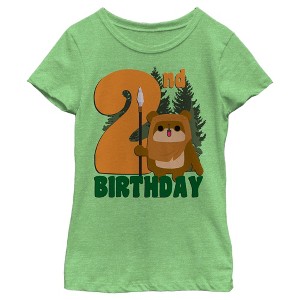 Girl's Star Wars Ewok 2nd Birthday T-Shirt - 1 of 4