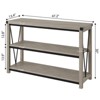 Farmhouse Entryway Table,47 Inch Narrow Long Console Table with Storage, 3 Tier Wood Behind Couch Table for Living Room, Hallway Table for Foyer - 2 of 4