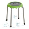 ECR4Kids Daisy Stackable Stool Set, 8-Piece - 2 of 4
