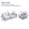 Kumasinova 88" Modern Chenille Sleeper Sofa with Sturdy Wood Frame & 2 Matching Pillows, Wide Living Room 3-Seater Sofa, Thickly Padded Seat - 4 of 4