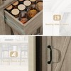Narrow Farmhouse Bathroom Storage Cabinet with Adjustable Shelves, Barn Door, and Drawer¡ªTall Slim Organizer - 3 of 4