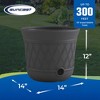 Suncast Resin Decorative Hideaway Outdoor Garden Hose Storage Pot - image 3 of 4