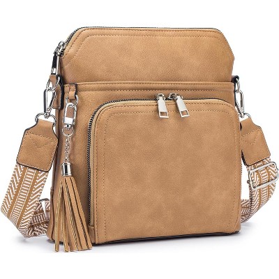 Crossbody Purse for Women Vegan Leather Medium Crossbody Wallet Bag for Travel Women Shoulder Handbags