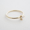 Triangle Solitaire Ring in Gold, Rose Gold, Silver - Honeycat - 4 of 4
