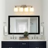 DAKAFUL Bathroom Vanity Light, 4/5/6/8/10-Light Vanity Fixture with Frosted Glass Shades,Reversible Wall Light Over Mirror, for Bathroom/Bedroom - 3 of 4