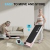 Deerrun Pad Treadmills, 0.6-3.8 MPH 35.43 In Long Run Area 2.5HP Portable Treadmills with Remote Control - 4 of 4