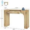 47" Farmhouse Console Table with Drawer, Wooden Sofa Table Behind Couch, Industrial Entryway/Hallway Table for Foyer, Living Room, Entrance - 2 of 4
