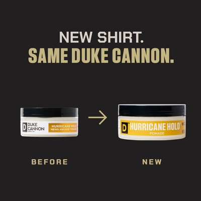 Duke Cannon Supply Co. Hurricane Hold Hair Pomade for Men - Maximum Hold No Shine - 2oz
