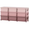 Qaba Kids Storage Unit Dresser Tower with Drawers Chest Toy Organizer for Bedroom Nursery Kindergarten Living Room for Boys Girls - 4 of 4